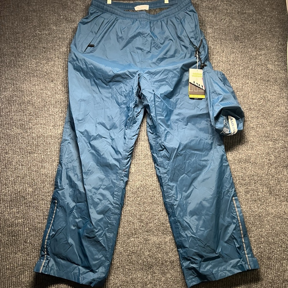 NWT Outdoor Ventures Rain Pants Men's Size 2XL Lightweight Packable Breathable